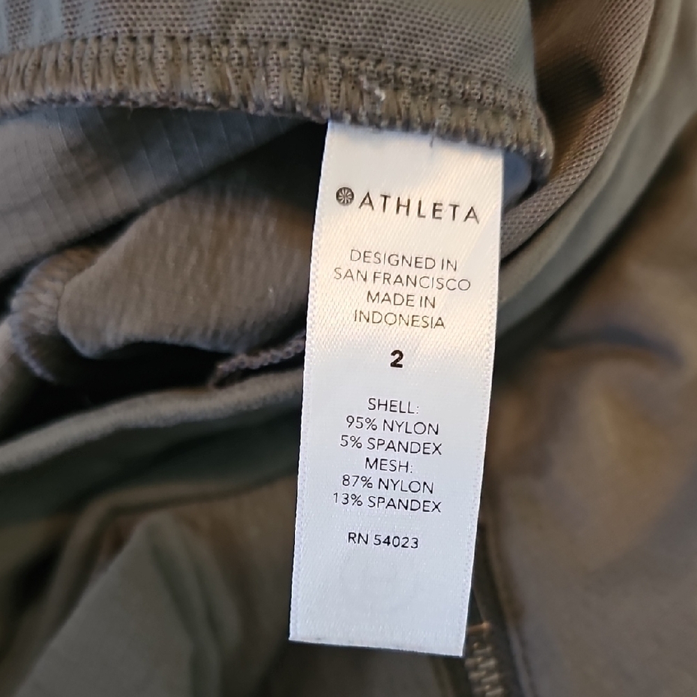 Athleta Trekki North Jogger Pants, Olive Green, Womens 2 - Picture 6 of 8